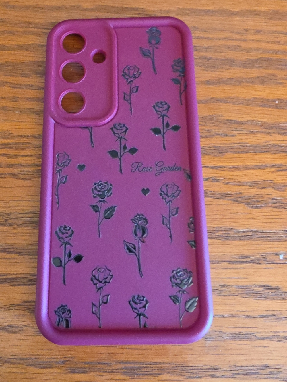 Rose Garden Plum Phone Case - Protective Floral Design